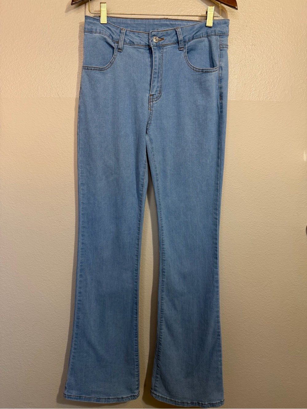 Women Light Blue Women's Flare Jeans 10